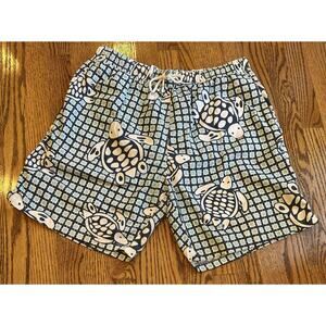 Peter Millar Swim Trunks Men’s XL Sea Turtle Print Geometric